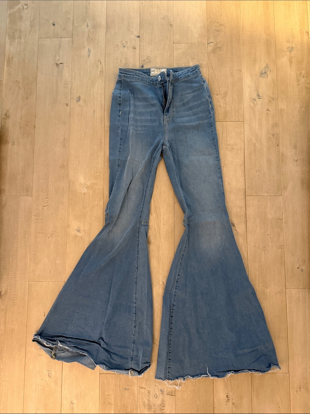 Free People size 26 Blue High-Rise Flare Jeans
